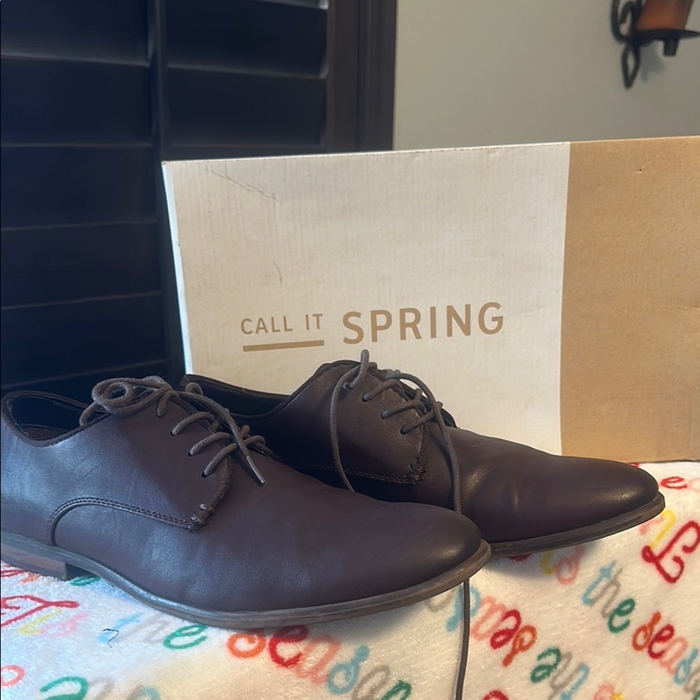 Call It Spring Men's Dark Brown Oxfords
